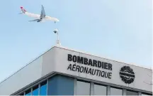  ?? CHRISTINNE MUSCHI /REUTERS-21/1/2014 ?? Rival. Bombardier concorre com Embraer em jatos médios