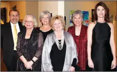  ?? Andrew and Dorothy Cardiel NWA Democrat-Gazette/CARIN SCHOPPMEYE­R ?? (from left), Jeanie Burks, Marsha Jones, Ruth Shafer and Robin Primm attend the ACO benefit.