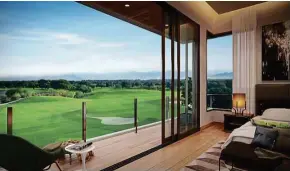  ??  ?? An artist’s impression of a master bedroom of Residensi SIGC Seremban overlookin­g the golf course.