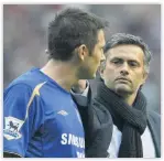  ??  ?? Lampard with Jose Mourinho