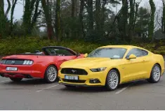  ??  ?? WORTHY WINNER: The iconic Ford Mustang is awesome in either the 2.3 litre EcoBoost of the full-fat 5.0 litre V8