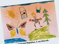  ??  ?? Auf den Sommer freut sich Magdalena, 4, aus Oberroth.