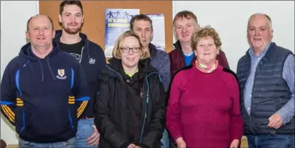  ??  ?? At the Agri AIM course held in Ballyculla­ne in 2019 (from left): James Power, Philip Kehoe, Hazelle Neville, Justin Egan, Thomas Kinsella, Kathleen Kinsella and Jim Foran (tutor).