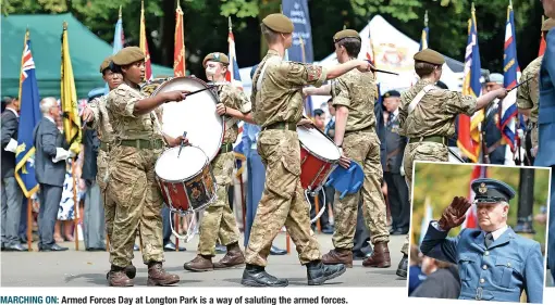  ?? ?? Armed Forces Day at Longton Park is a way of saluting the armed forces.