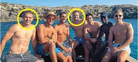  ??  ?? Happy family: Dier (centre) and brother Patrick (left) in 2018