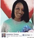  ?? FACEBOOK ?? Broncos’ Demaryius Thomas posted an image of his mother Monday.