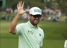  ?? Associated Press ?? Corey Conners is only the sixth player in the history of the Masters to have a hole in one on No. 6 at Augusta National.