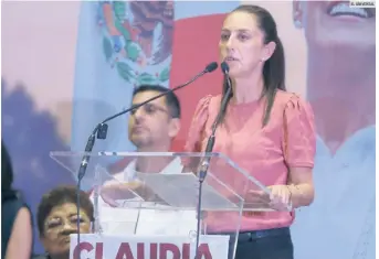 ?? EL UNIVERSAL ?? PROPUESTA. Claudia Sheinbaum llamó a la Ciudad de México a continuar con las buenas prácticas de la 4T.