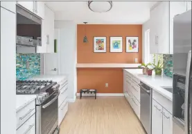  ?? Seriously Happy Homes ?? The goal of this kitchen remodel was to make the room feel fresh, bright and functional, with cook and prep space for two cooks.