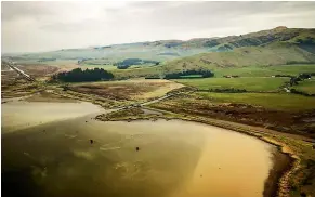  ??  ?? Lake Ellesmere from above in 2017. Niwa scientist Dr Scott Larned says there is historical evidence that the lake was ‘‘very clear and had a great forest of native submerged plants’’.