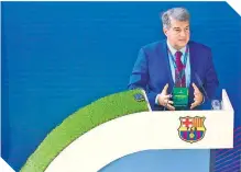  ??  ?? El presidente del Barcelona criticó a la UEFA.