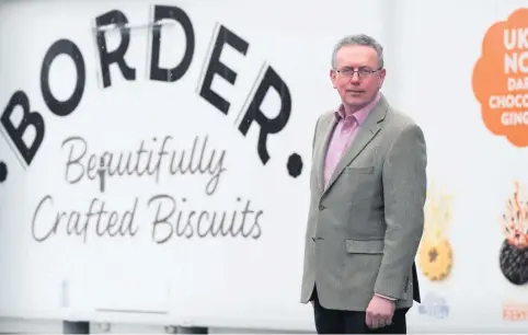  ??  ?? Man in a million Border Biscuits chief executive John Cunningham is delighted with his firm’s charity endeavours