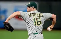  ?? AP ?? After numerous setbacks Australia’s Liam Hendriks has hit the bif time feet at the Chicago White Sox Major League Baseball club.