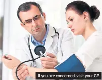  ??  ?? If you are concerned, visit your GP