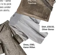  ??  ?? Dress, £180, Karen Millen