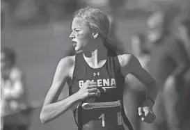  ?? ?? Galena’s Eleanor Raker, pictured in October, was first in the 800 and second in the 1,600 and 3,200 at the 5A-North Regionals on Saturday.