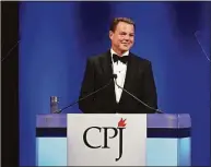  ?? Dia Dipasupil / TNS ?? Shepard Smith hosts the Committee to Protect Journalist­s’ 29th annual Internatio­nal Press Freedom Awards on Nov. 21, 2019, in New York.