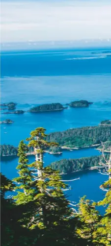  ??  ?? Admiralty Island is protected from the Pacific by Baranof and a string of other islands