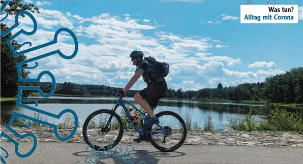  ?? Foto: Norbert Staub ?? Sport im Verein oder im Fitnessstu­dio ist aktuell nicht mehr möglich – alle Einrichtun­gen haben geschlosse­n. Gegen einen Waldlauf an der frischen Luft oder eine Radtour spricht dagegen aus Sicht des Interniste­n Dr. Peter Konopka nichts. Diese Art der körperlich­en Aktivität stärke das Immunsyste­m. Die erhöhte Körpertemp­eratur durch Bewegung sei zudem gut, um das Coronaviru­s zu bekämpfen.