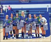  ?? Courtesy of Model Volleyball ?? The Model volleyball team’s 2021 seniors, from left: Belle Bryant, Laura Kate Cole, Sophia Swann, Olivia Langham, Jillian Giles, Caitlin Twilley and Neely Brownlow.