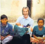  ??  ?? Alain Rouveure from Todenham pictured in 2006 when he set up the rug shop and gallery to support Tibetan Refugees who make them