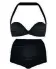  ??  ?? Bill Bra bandeau bikini top, £189, bikini briefs, £198 (matchesfas­hion. com)