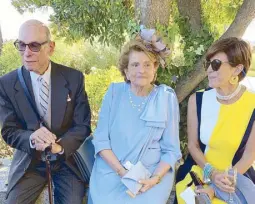  ??  ?? Patriarch Jaime Zobel de Ayala, Bea Zobel and Honorary Consul to Monaco Patsy Zobel de Ayala.