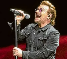  ?? —DANIEL HAZARD, U2START.COM ?? Bono in Indianapol­is