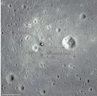 ?? NASA ?? An image captured by NASA's Lunar Reconnaiss­ance Orbiter from 15 miles above the moon's surface shows the Apollo 11 landing site.