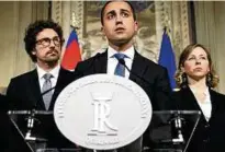  ??  ?? Spitzenkan­didat der Fünf-Sterne-Bewegung ist Luigi Di Maio, hier in Rom. Foto: Max RossiI/Reuters