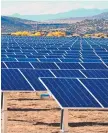  ?? COURTESY OF PNM ?? A PNM solar array outside Santa Fe. Under ETA mandates, PNM plans to build 650 megawatts of new solar farms with 300 MW in backup battery storage to replace electricit­y from the coal-fired San Juan Generating Station.