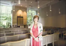  ?? Bryan Haeffele / Hearst Connecticu­t Media ?? Cantor Harriet Dunkerley is the new congregati­on leader at Temple B’nai Chaim in Wilton.