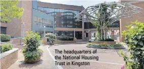  ??  ?? The headquarte­rs of the National Housing Trust in Kingston