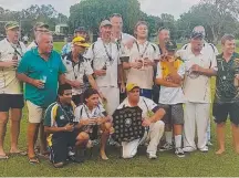  ??  ?? Queens cricket club's third grade grand final winners.