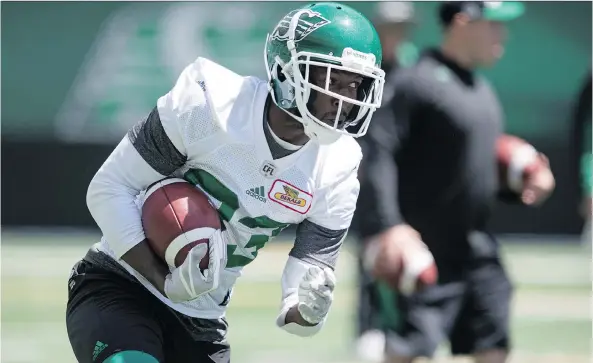  ?? TROY FLEECE ?? Saskatchew­an Roughrider­s national receiver Devon Bailey is looking to build on the abilities he showed last season before injuring his neck on a touchdown catch.