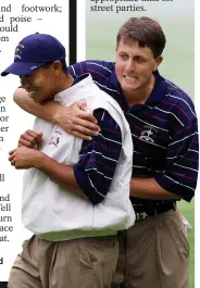  ??  ?? POINTLESS: Woods and Mickelson flopped as a pairing in 2004