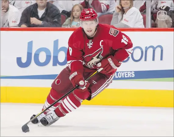  ?? — GETTY IMAGES FILES ?? The Vancouver Canucks are in the running for free agent Shane Doan of the Phoenix Coyotes.