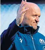  ??  ?? Scotland coach Gregor Townsend.