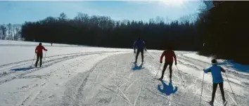  ?? Foto: Alois Thoma ?? Skilanglau­f unweit des fast 600 Meter hoch gelegenen Aletshause­r Ortsteiles Winzer ist sowohl für Klassiker als auch Skater ab sofort möglich.