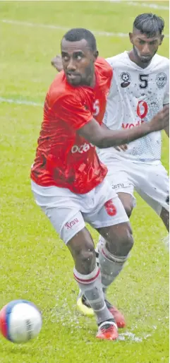  ?? Photo: ?? Rewa take on Suva in the 2018 Vodafone Premier League opener at Ratu Cakobau Park, Nausori. Suva won 3-2.