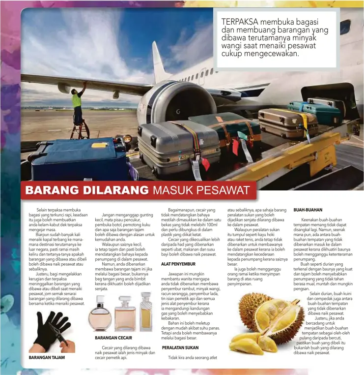 Barang Dilarang Masuk Pesawat Pressreader