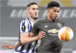  ?? EP ?? Rashford fue toda la noche un peligro para la defensa de la Real