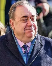  ??  ?? Trial: Alex Salmond at court yesterday