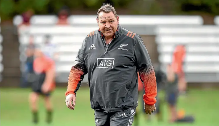  ??  ?? Steve Hansen has been challenged by a lengthy injury list this year that has prevented him from building combinatio­ns.