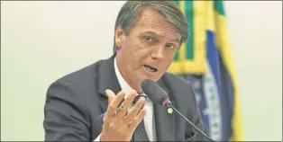  ?? CEDOC PERFIL ?? BOLSONARO. Pese a tener un 15% en las encuestas, no llegaría a ganar una elección.