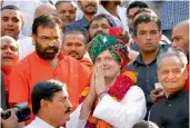  ?? — PTI ?? Congress vice- president Rahul Gandhi during a visit to the Swaminaray­an temple at Gadhada in Gujarat’s Botad on Thursday.