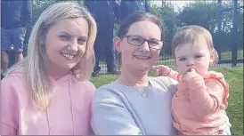  ?? (Pic: Marian Roche) ?? Anne Gleeson, Linda O’Rafferty and baby Amy O’Brien in Kilfinane last Thursday.