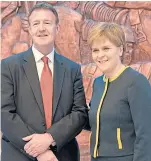  ??  ?? Professor Norman McLennan with First Minister Nicola Sturgeon.