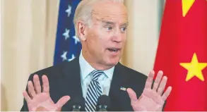  ?? PAUL J. RICHARDS / AFP VIA GETTY IMAGES FILES ?? Joe Biden had a two-hour conversati­on with China's Xi Jinping on Wednesday night
in which the U.S. president voiced concerns his country has on several issues.