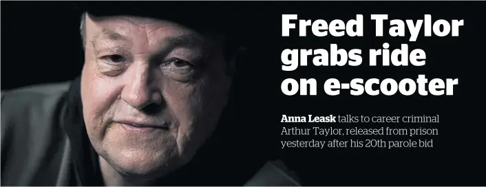  ?? Photo / Dean Purcell ?? Arthur Taylor says he won’t darken any prison doors again after spending 40 years behind bars and is excited to have control back over his life.